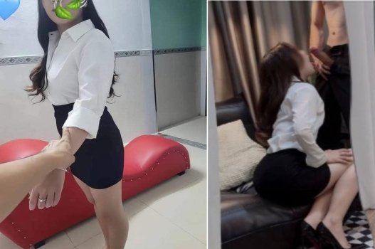 Nữ thư ký dâm đãng làm tình với sếp và giám đốc